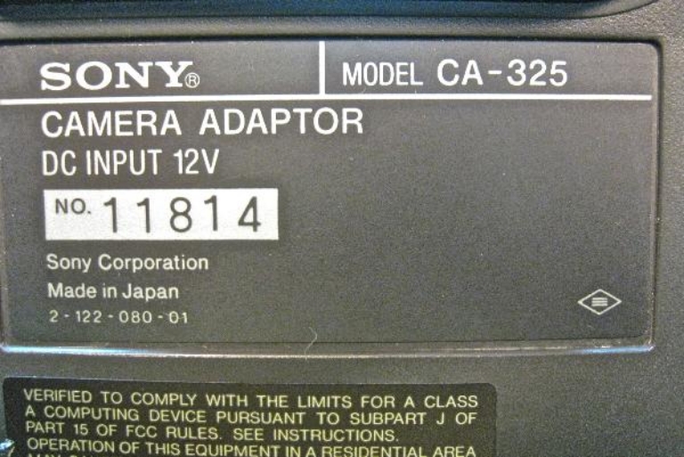 Picture of Sony CA-325 Camera adaptor