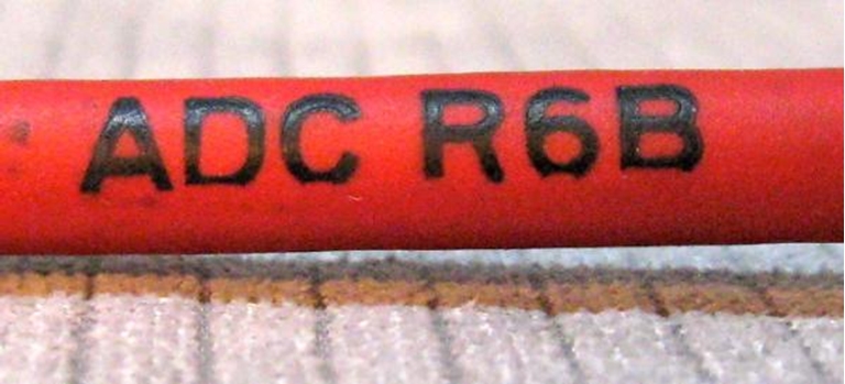 Image sur ADC 6', Red TT (Bantam) Nickel Patch Cable