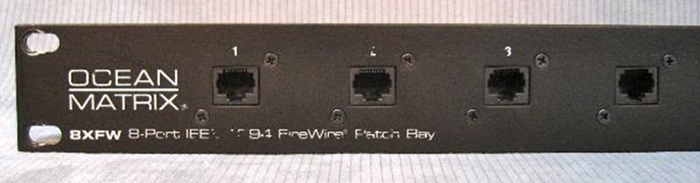 Afbeelding van Ocean Matrix 8XFW 8-Point Firewire Patch Bays