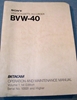Image de Sony BVW-40 Operation & Maintenance Manual Vol 1, 1st Ed.