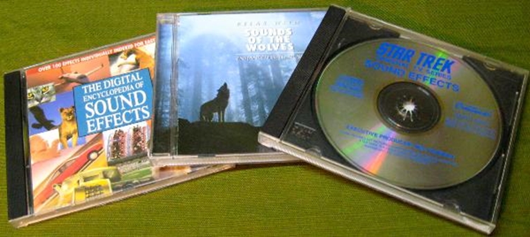 Picture of Sound Effects CDs (3): Star Trek, Wolves, All Purpose EFX 