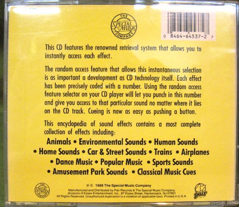 Picture of Sound Effects CDs (3): Star Trek, Wolves, All Purpose EFX 