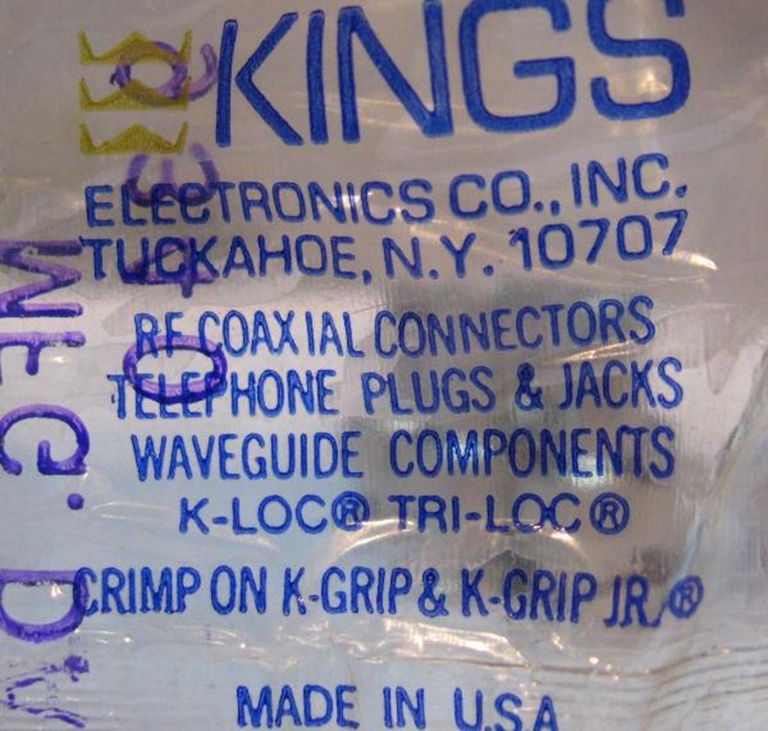 Picture of Kings KC 59-294 Male BNC Plugs