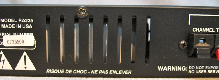 Image sur Rolls RA235 Power Amplifier