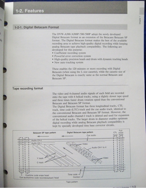 Image sur Sony DVW-A500/500/A500P/500P Operation Manual 1st Edition (Revised 4)