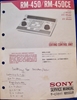 Picture of Sony RM-450/RM-450CE Service Manual pn9-955-069-01