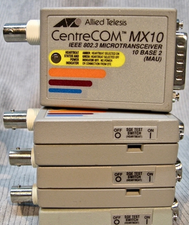 Picture of CentreCOM MX10 IEEE 802.3 MicroTransceiver 10 Base 2