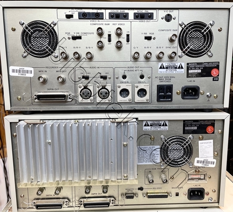 Image sur Sony LVR5000 Laser DIsk recording system with Blank  Media.