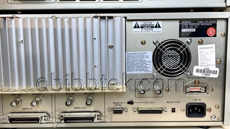 Image sur Sony LVR5000 Laser DIsk recording system with Blank  Media.
