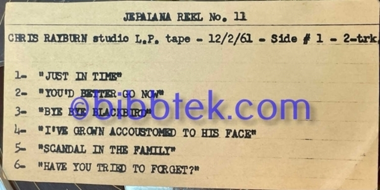 Afbeelding van Jepalana Studio Masters,  35 7" reels from Associated Recording Studios. SOLD OUT.