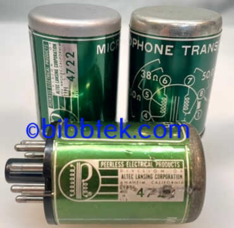 Afbeelding van Altec/Peerless 4722 Mic  Input Transformer, 150Ω to 50KΩ.