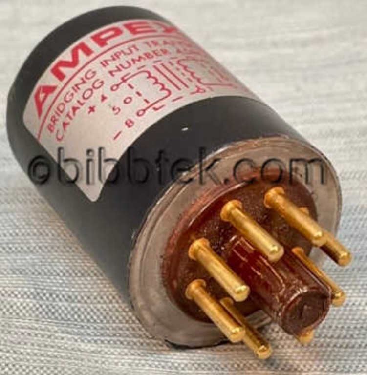 Picture of Ampex Balanced Matching Input transformer pn 4580200-01.